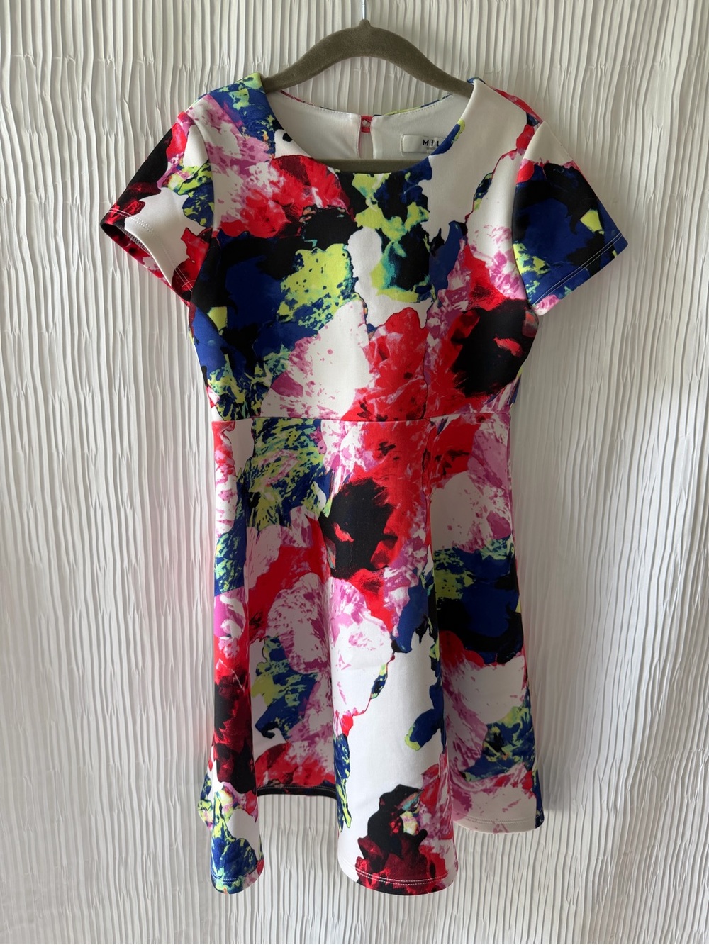 Milly for Design Nation | Floral Fit & Flare | Rosabella Watercolor Print | 6
